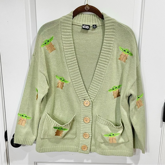 Star Wars Sweaters Star Wars Embroidered Baby Yoda Sweater Md Poshmark